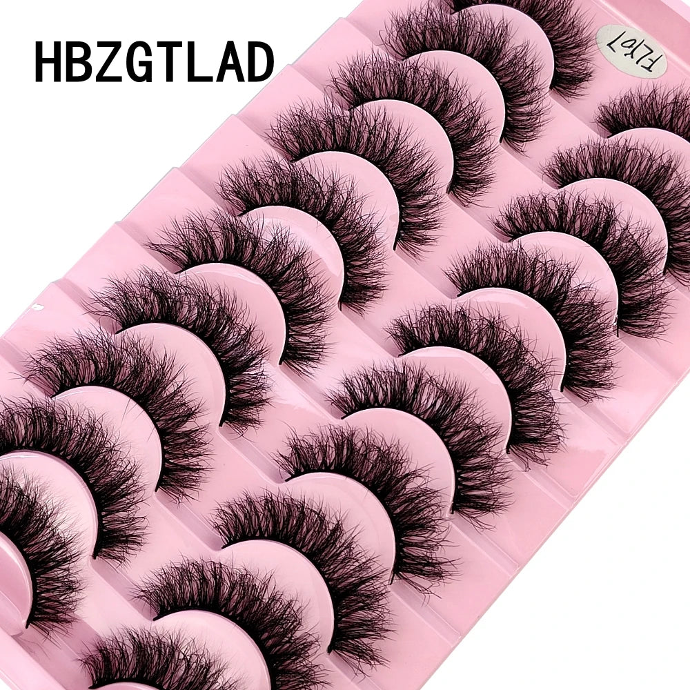 10 Pairs Faux Mink Eyelashes