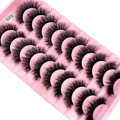 10 Pairs Faux Mink Eyelashes