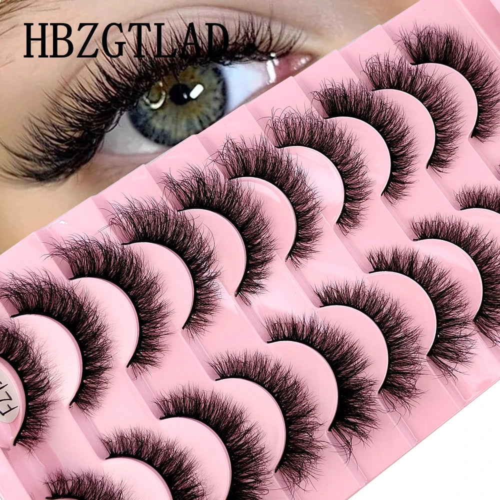 10 Pairs Faux Mink Eyelashes