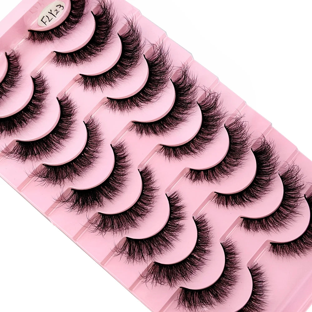 10 Pairs Faux Mink Eyelashes