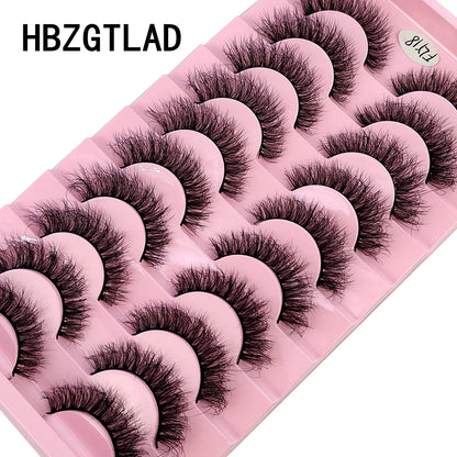 10 Pairs Faux Mink Eyelashes