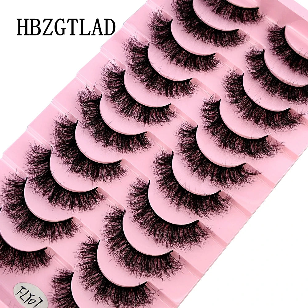 10 Pairs Faux Mink Eyelashes