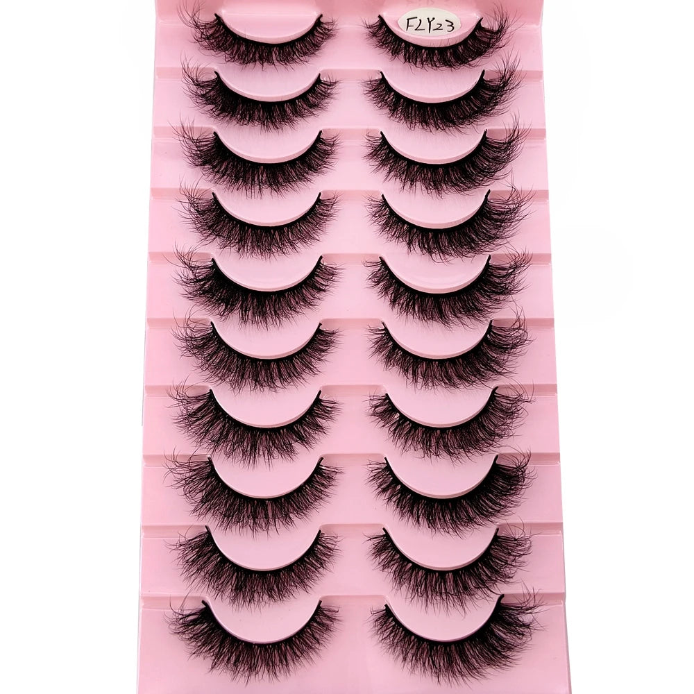 10 Pairs Faux Mink Eyelashes