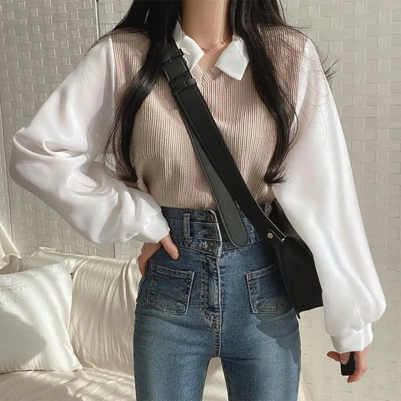 Blusa elegante de 2 piezas