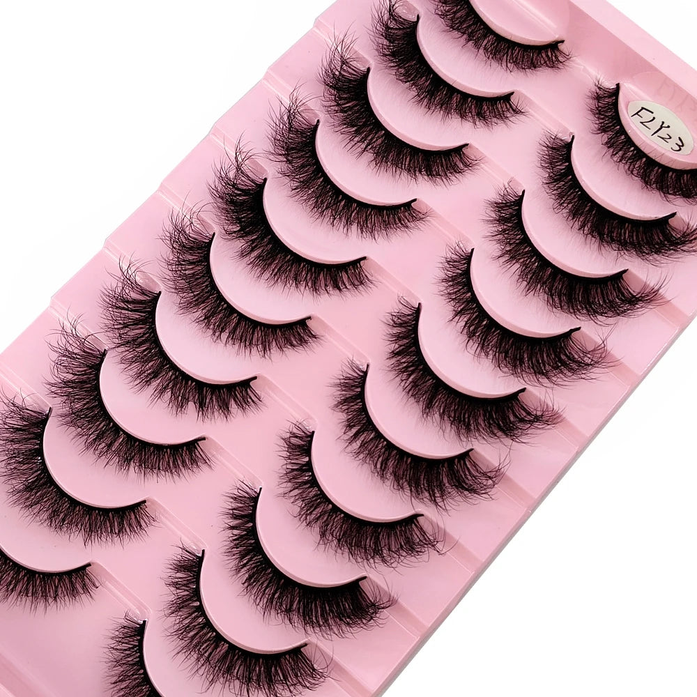 10 Pairs Faux Mink Eyelashes